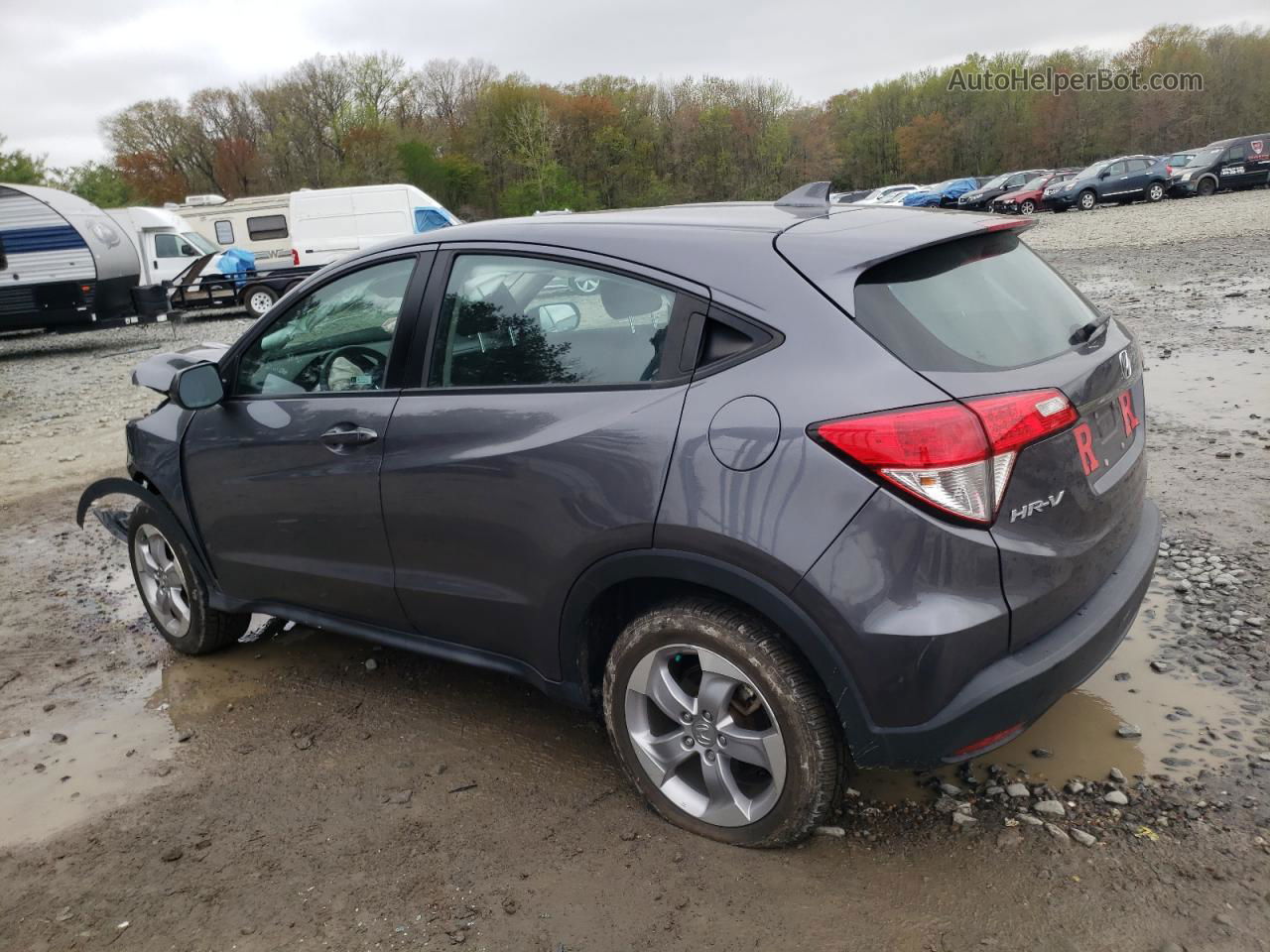 2019 Honda Hr-v Lx Charcoal vin: 3CZRU6H30KG725880