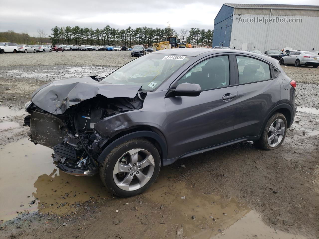 2019 Honda Hr-v Lx Charcoal vin: 3CZRU6H30KG725880