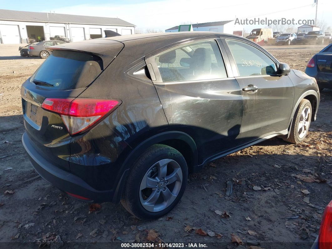 2021 Honda Hr-v Awd Lx Black vin: 3CZRU6H30MM711305