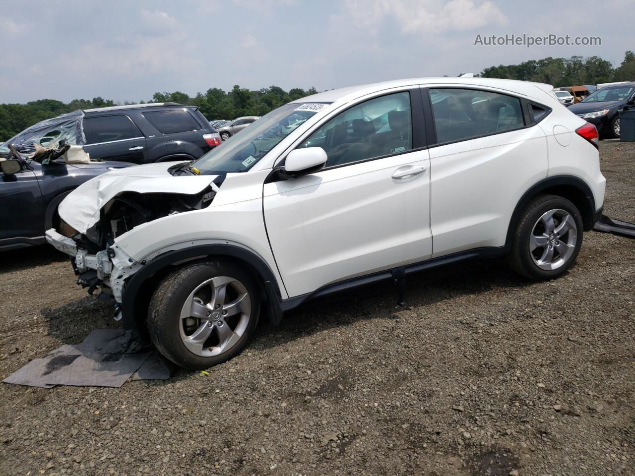 2021 Honda Hr-v Lx White vin: 3CZRU6H30MM719744