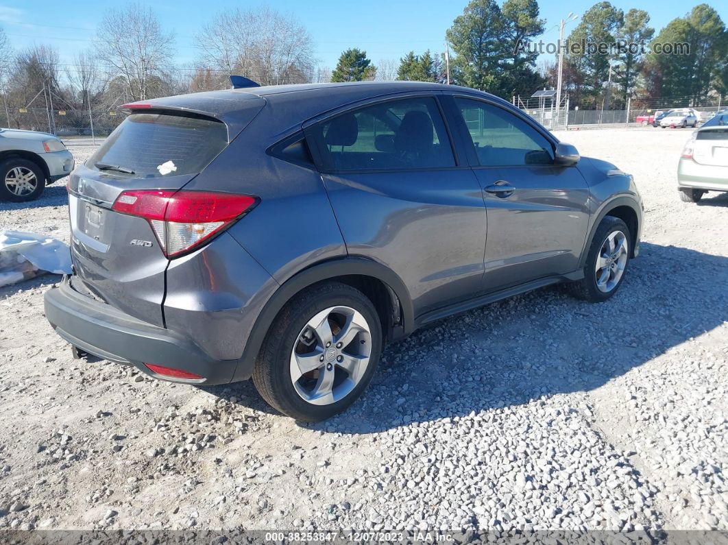 2021 Honda Hr-v Awd Lx Gray vin: 3CZRU6H30MM733451