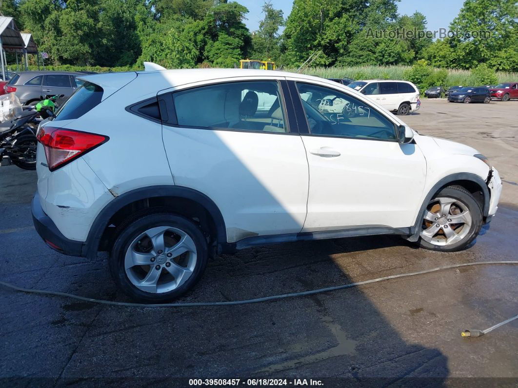 2016 Honda Hr-v Lx White vin: 3CZRU6H31GM702889