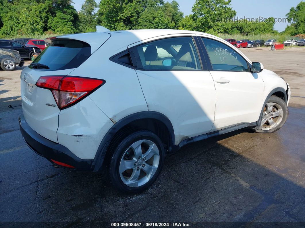 2016 Honda Hr-v Lx White vin: 3CZRU6H31GM702889