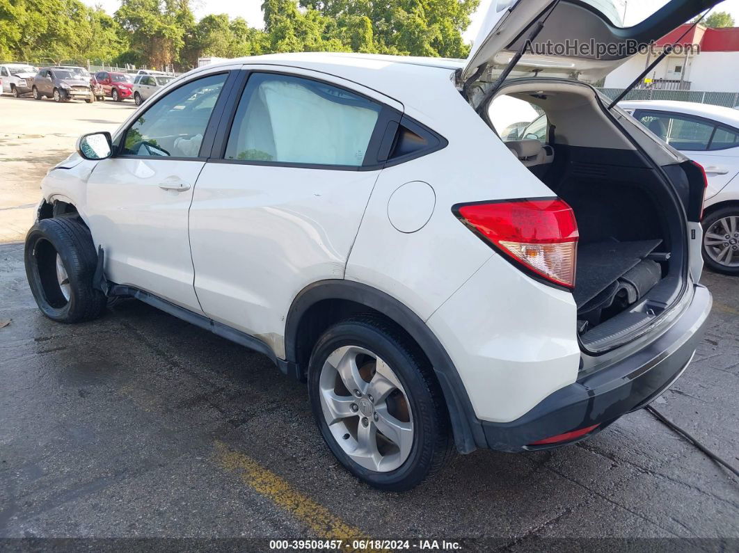 2016 Honda Hr-v Lx White vin: 3CZRU6H31GM702889