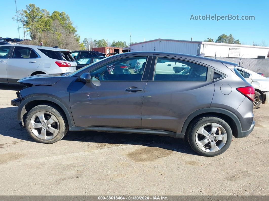 2016 Honda Hr-v Lx Gray vin: 3CZRU6H31GM705338