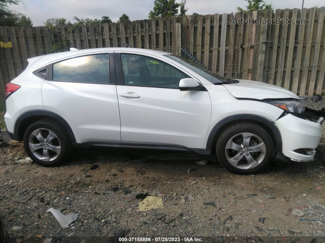 2016 Honda Hr-v Lx White vin: 3CZRU6H31GM752613