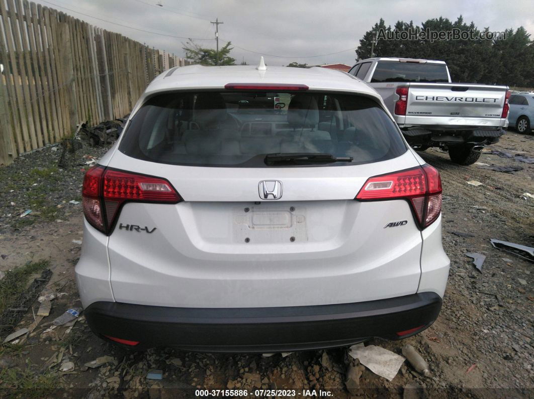 2016 Honda Hr-v Lx White vin: 3CZRU6H31GM752613