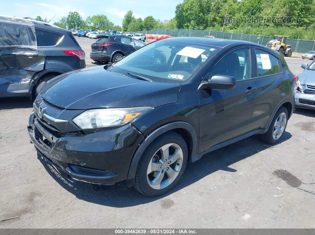 2017 Honda Hr-v Lx Black vin: 3CZRU6H31HG700978