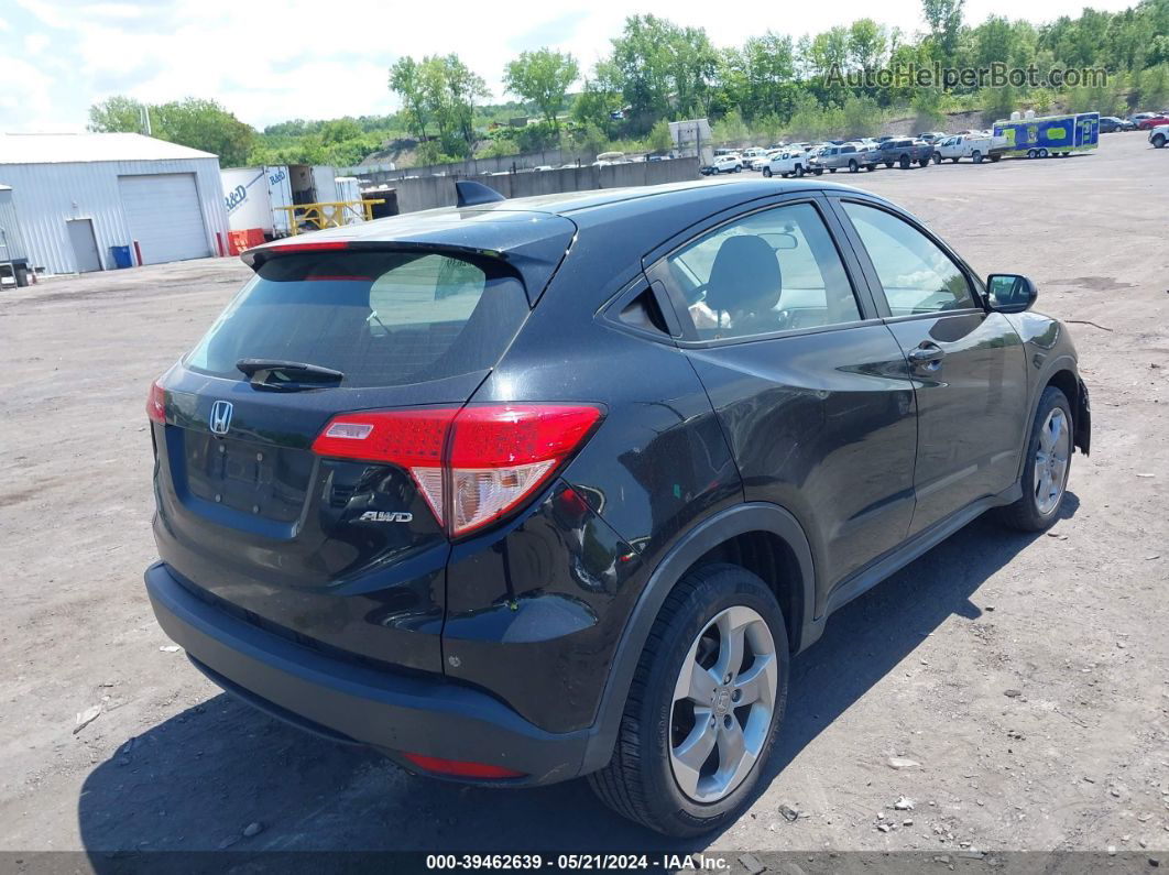 2017 Honda Hr-v Lx Black vin: 3CZRU6H31HG700978