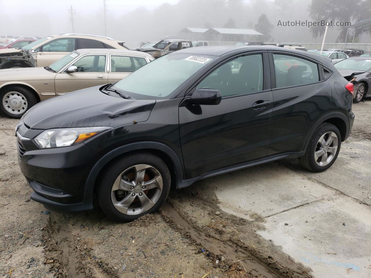 2017 Honda Hr-v Lx Black vin: 3CZRU6H31HG707798