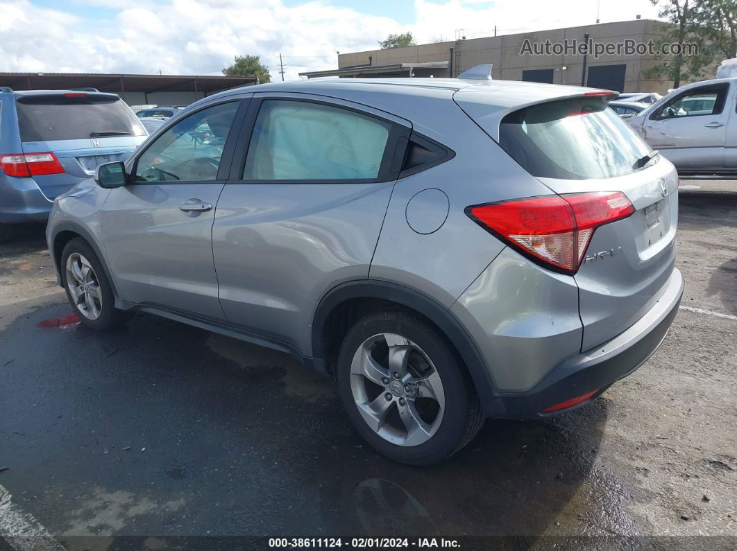 2017 Honda Hr-v Lx Gray vin: 3CZRU6H31HG708577