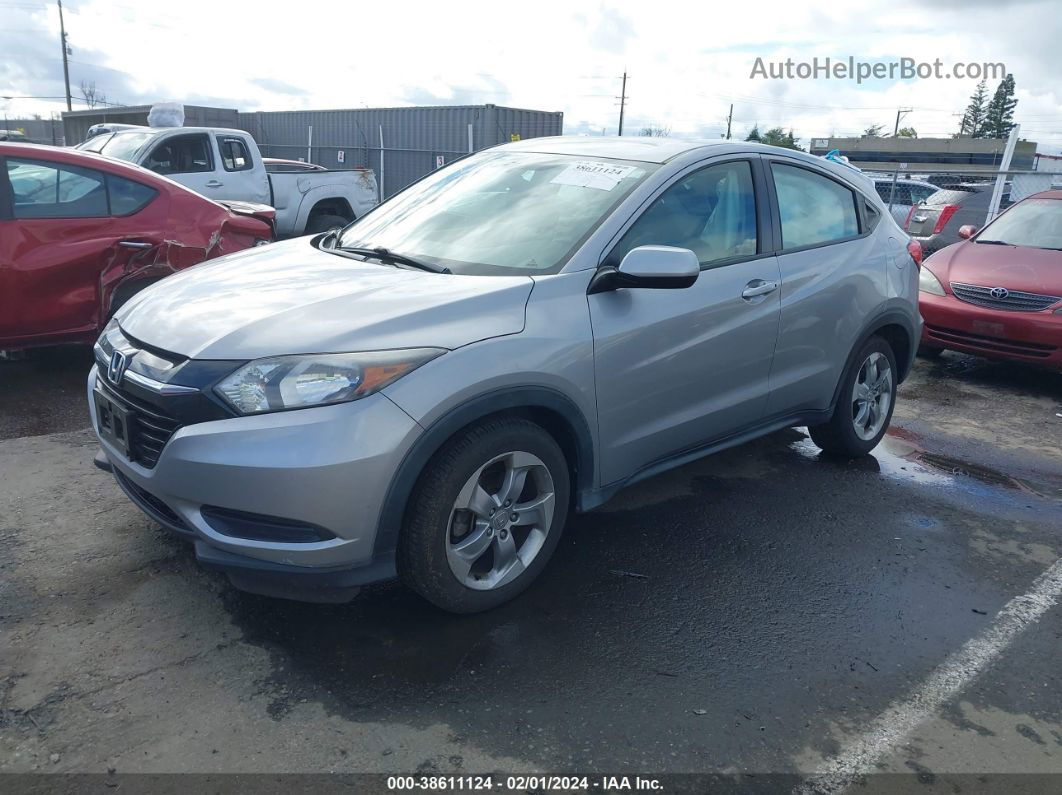 2017 Honda Hr-v Lx Gray vin: 3CZRU6H31HG708577