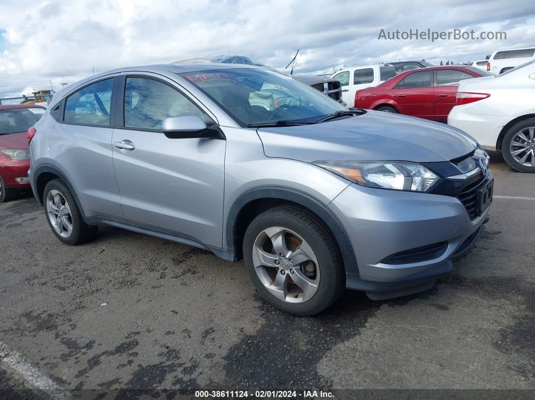 2017 Honda Hr-v Lx Gray vin: 3CZRU6H31HG708577