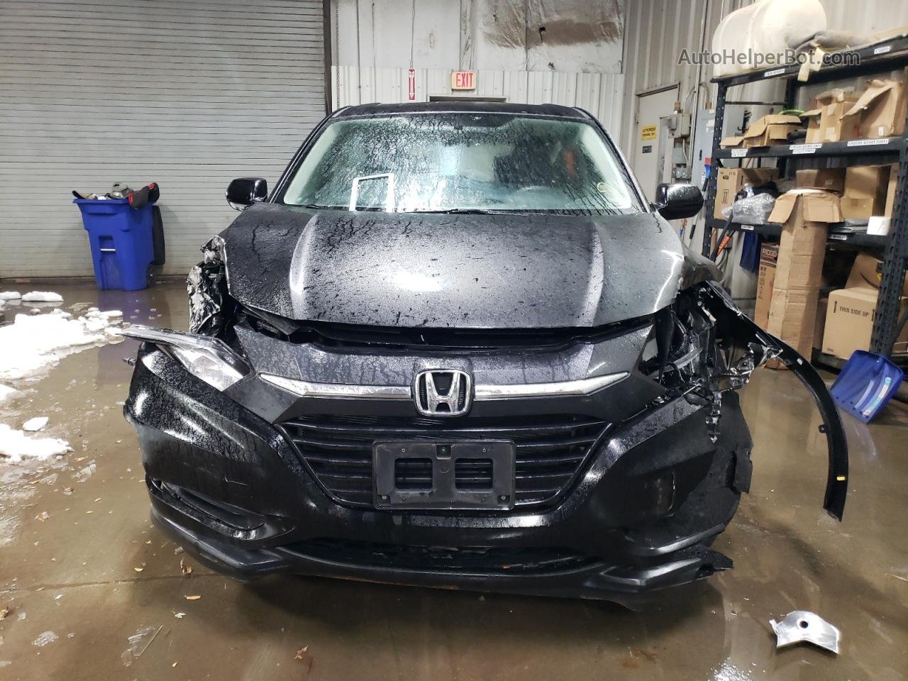 2018 Honda Hr-v Lx Black vin: 3CZRU6H31JG719357