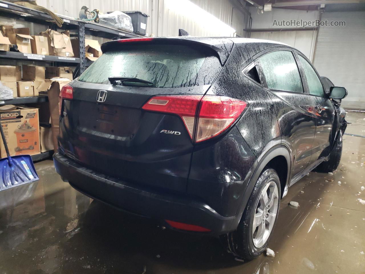 2018 Honda Hr-v Lx Black vin: 3CZRU6H31JG719357