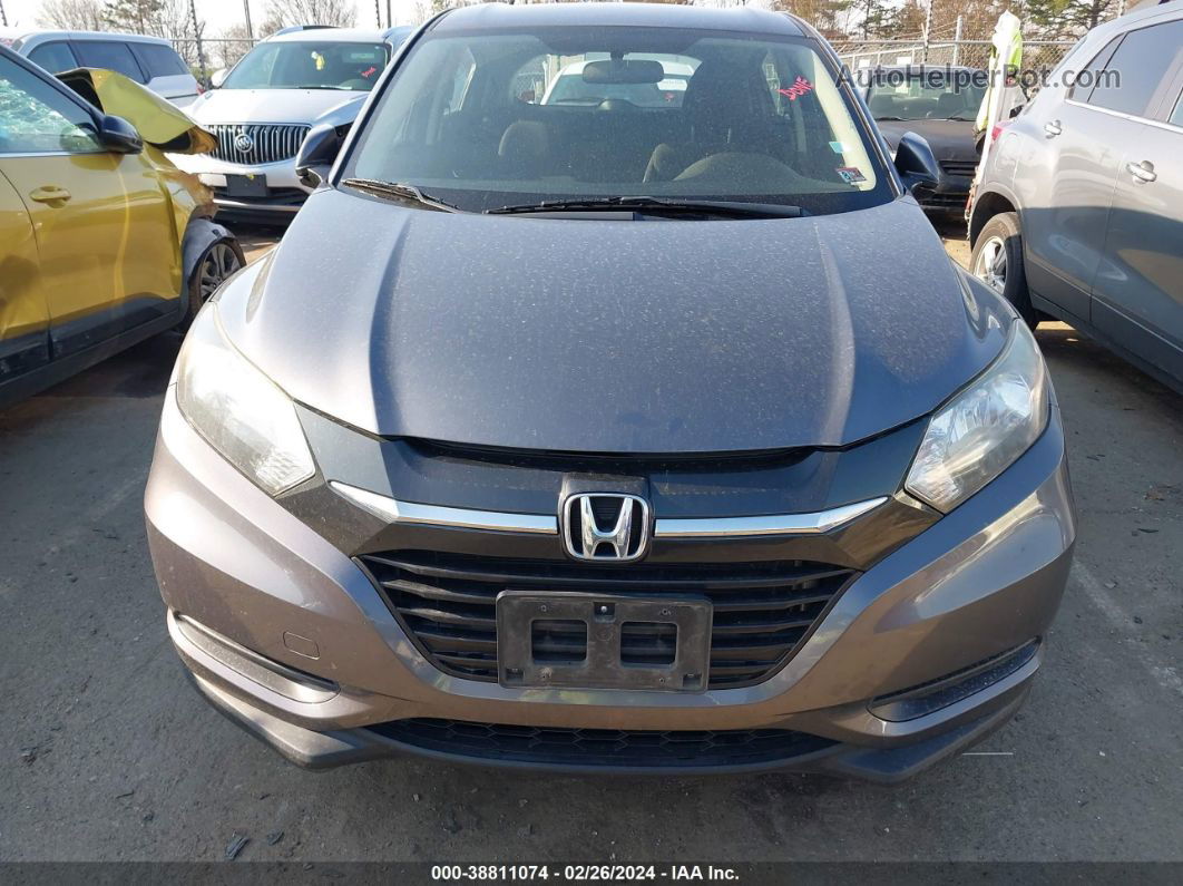 2018 Honda Hr-v Lx Gray vin: 3CZRU6H31JM710613