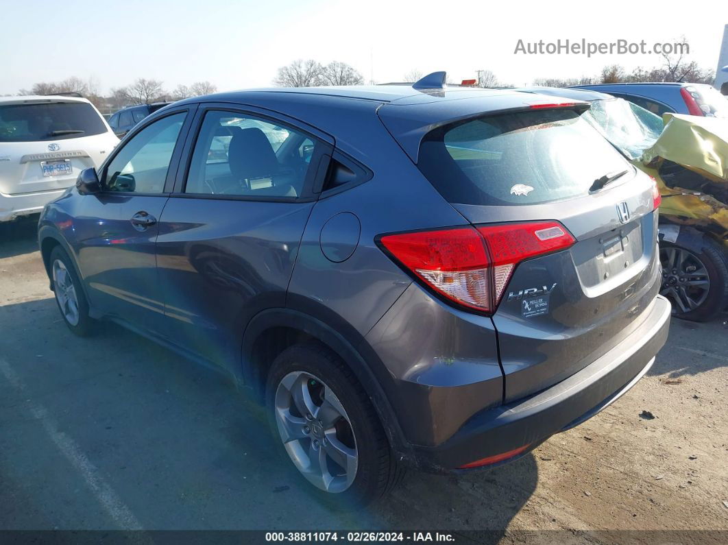 2018 Honda Hr-v Lx Gray vin: 3CZRU6H31JM710613