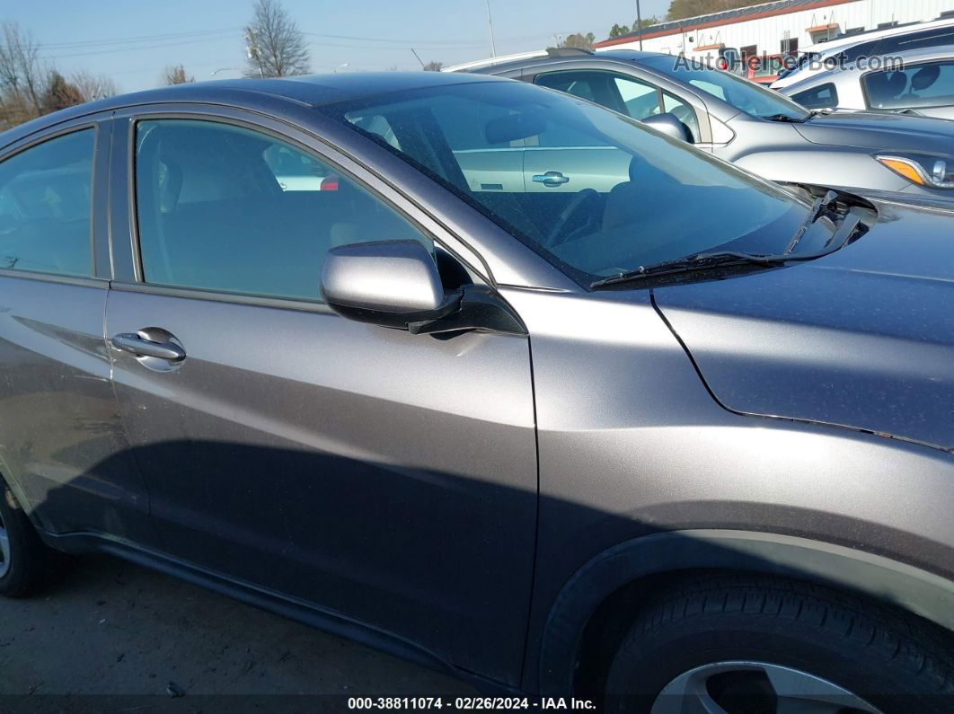 2018 Honda Hr-v Lx Gray vin: 3CZRU6H31JM710613