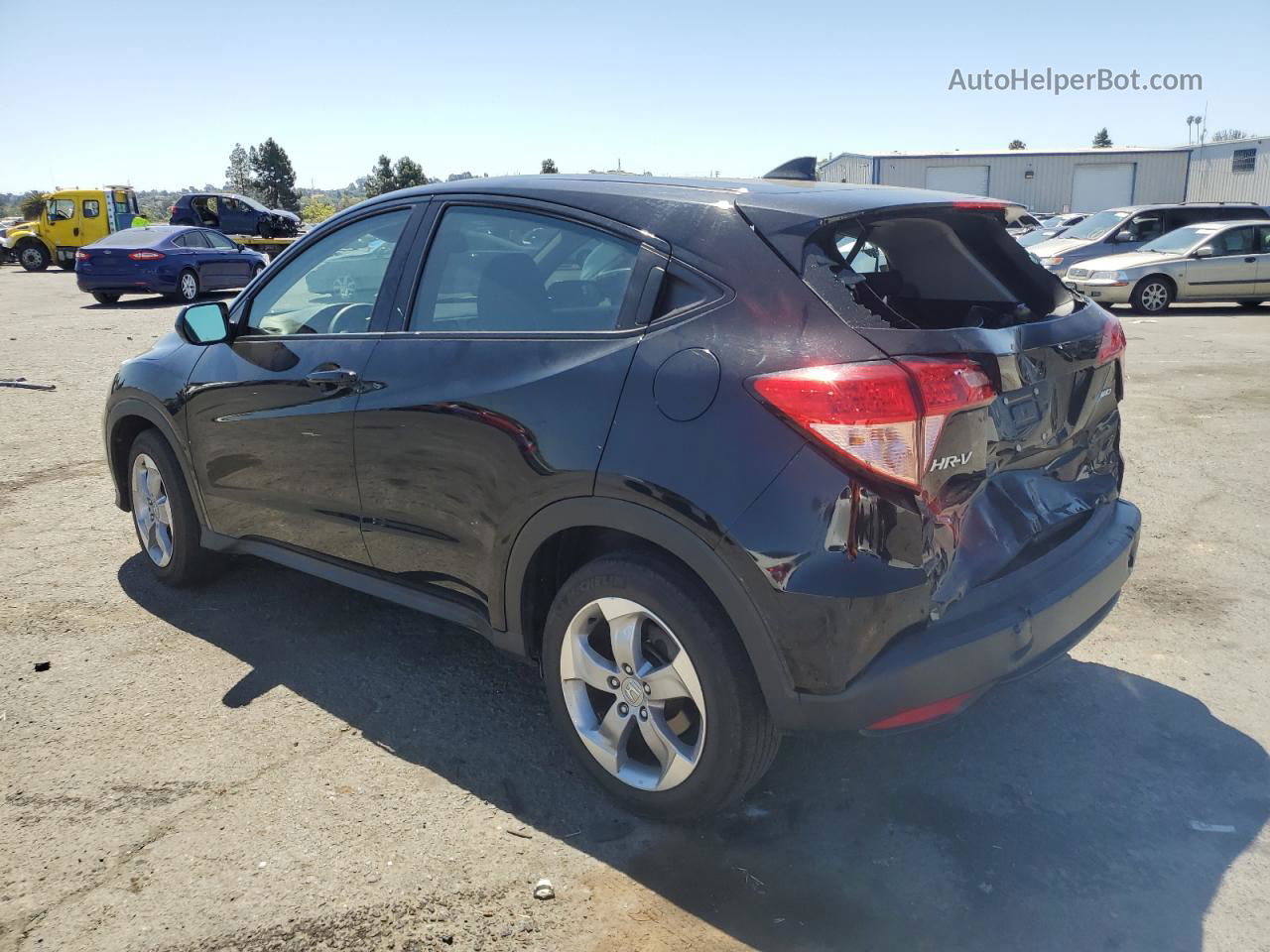 2018 Honda Hr-v Lx Black vin: 3CZRU6H31JM721014