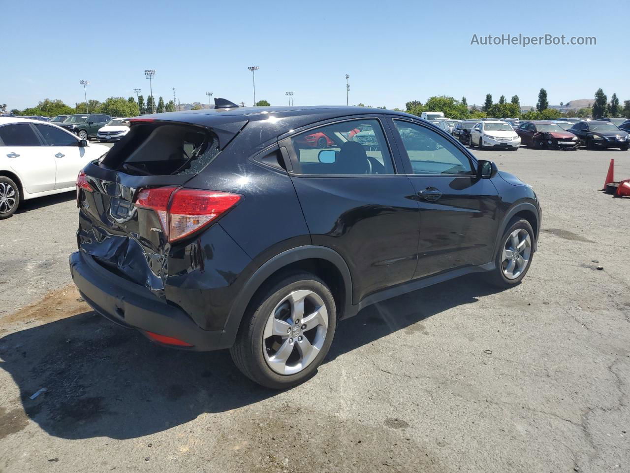 2018 Honda Hr-v Lx Black vin: 3CZRU6H31JM721014