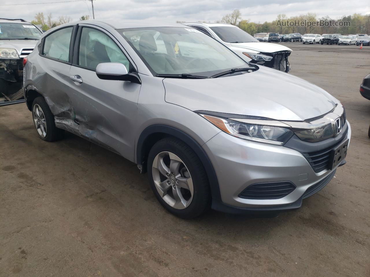 2019 Honda Hr-v Lx Silver vin: 3CZRU6H31KG705119