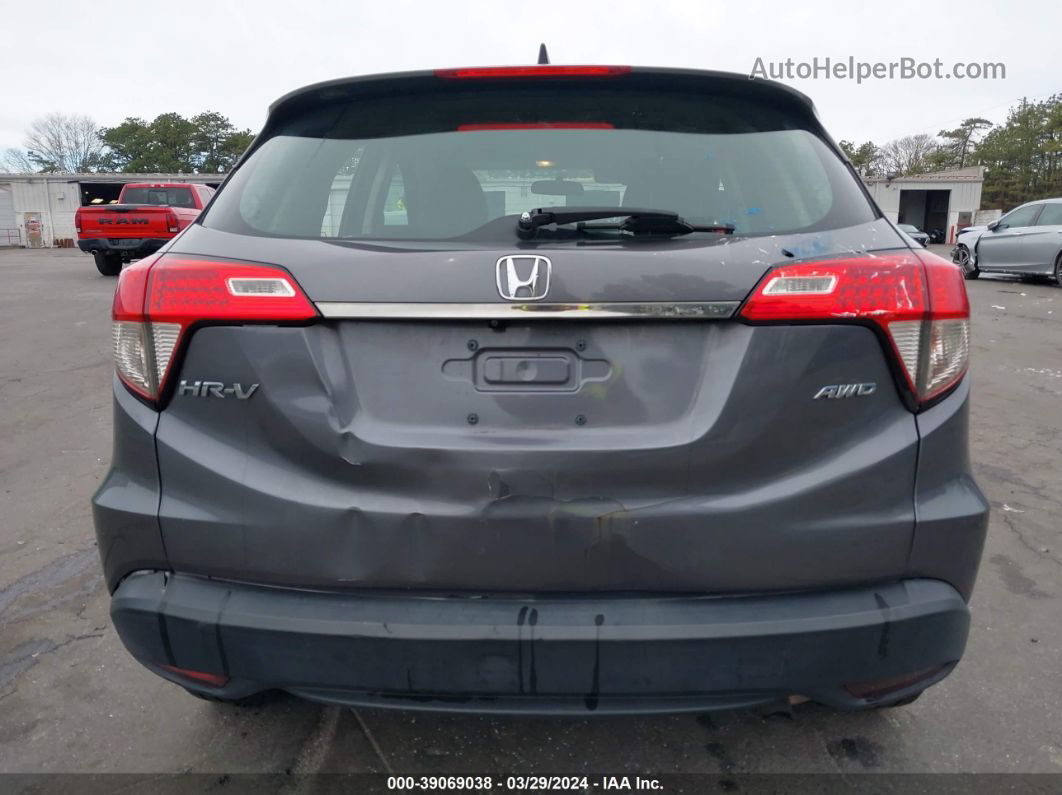 2019 Honda Hr-v Lx Gray vin: 3CZRU6H31KG709350