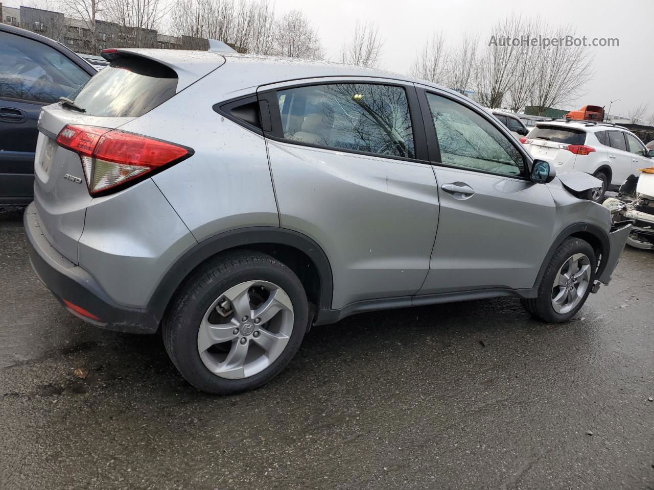 2019 Honda Hr-v Lx Серебряный vin: 3CZRU6H31KG716489