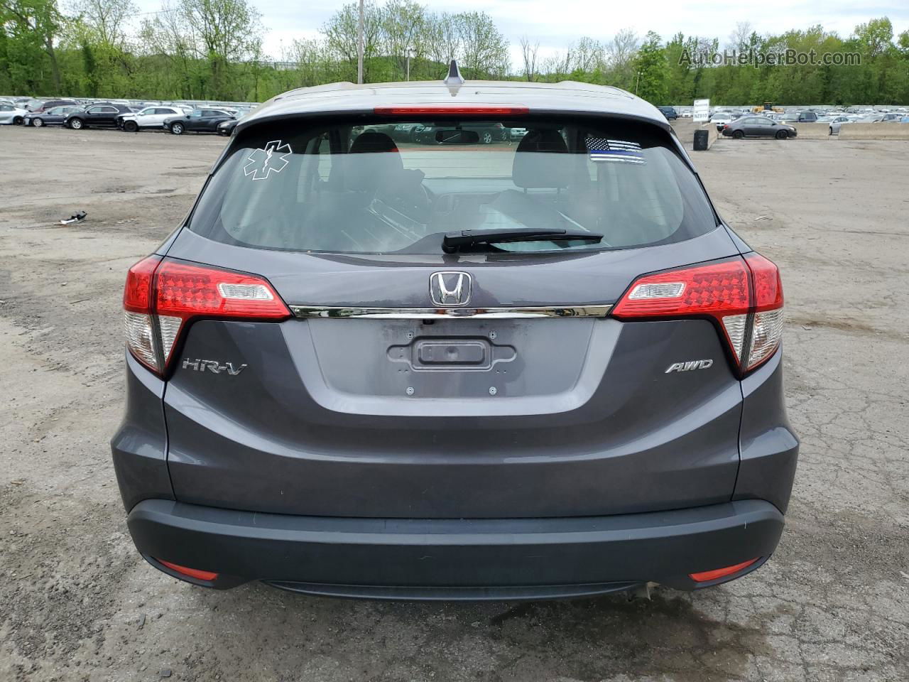 2021 Honda Hr-v Lx Gray vin: 3CZRU6H31MM705657