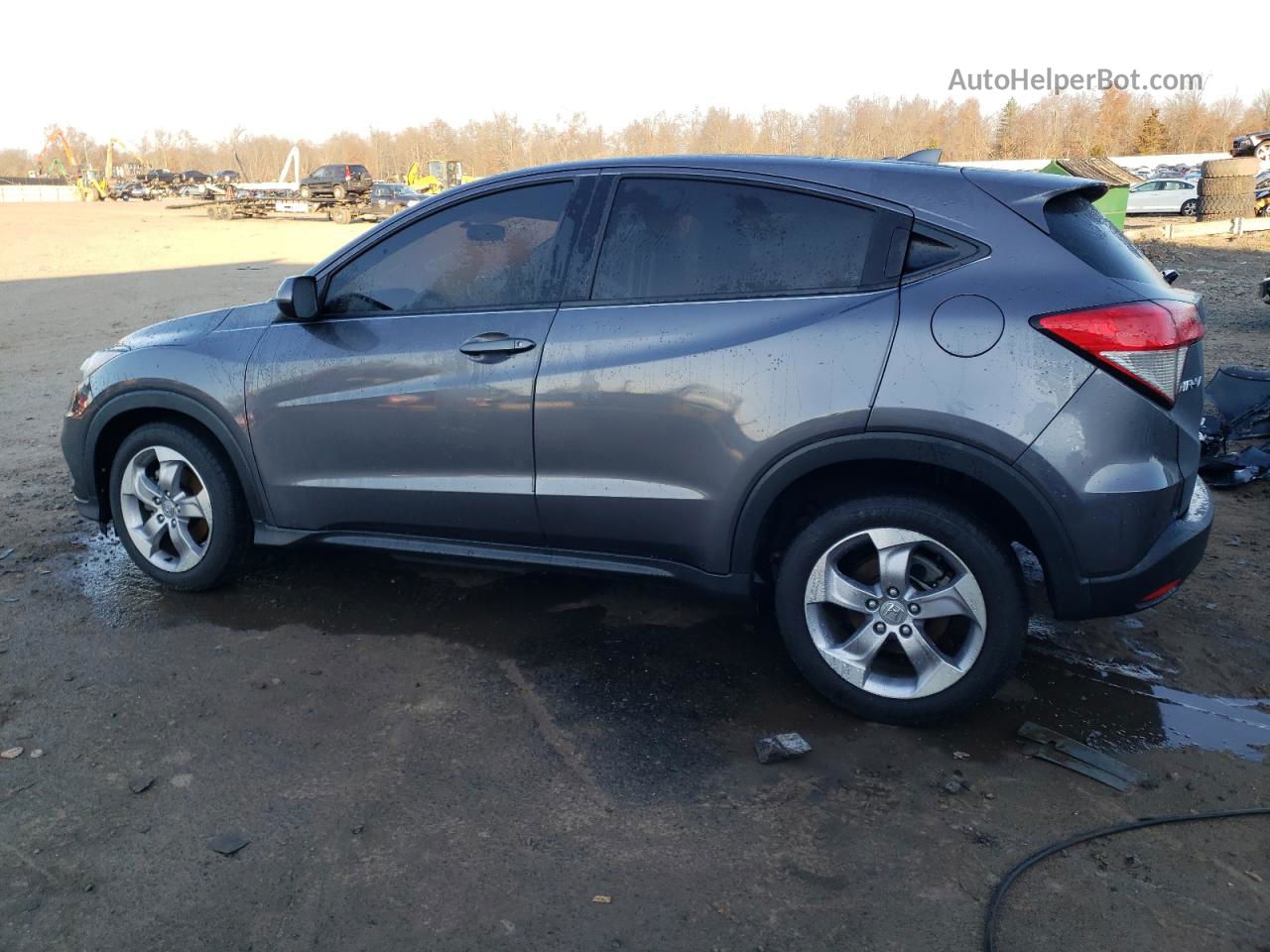 2021 Honda Hr-v Lx Gray vin: 3CZRU6H31MM742837