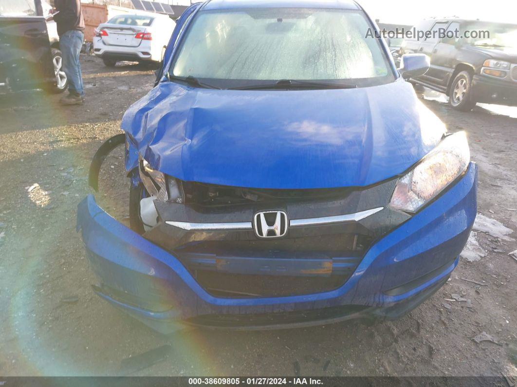 2018 Honda Hr-v Lx Blue vin: 3CZRU6H32JG712059