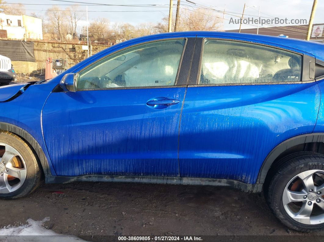 2018 Honda Hr-v Lx Blue vin: 3CZRU6H32JG712059