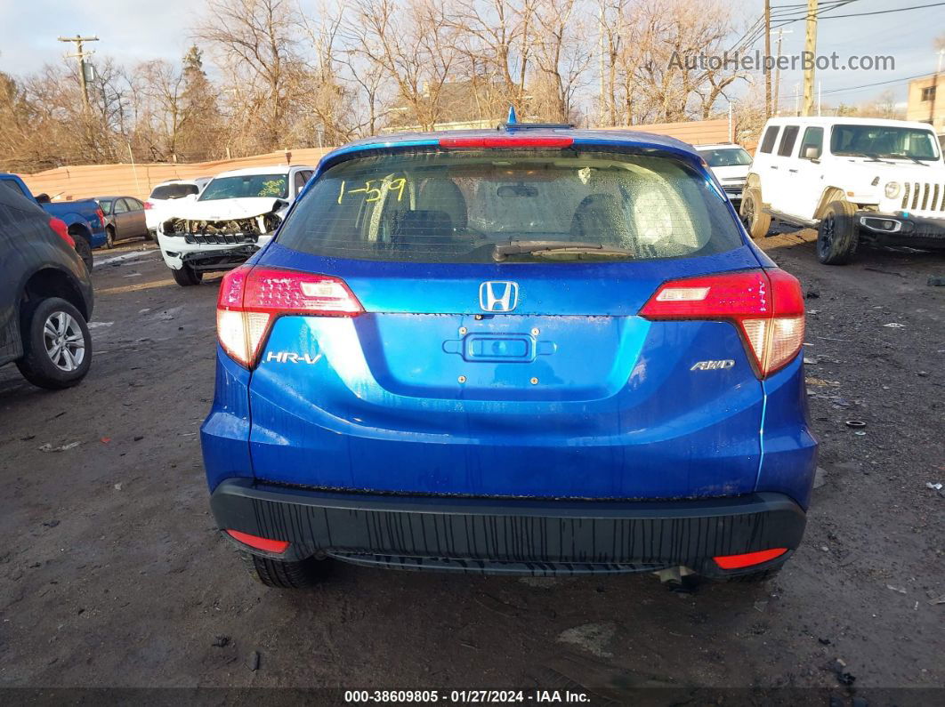 2018 Honda Hr-v Lx Blue vin: 3CZRU6H32JG712059