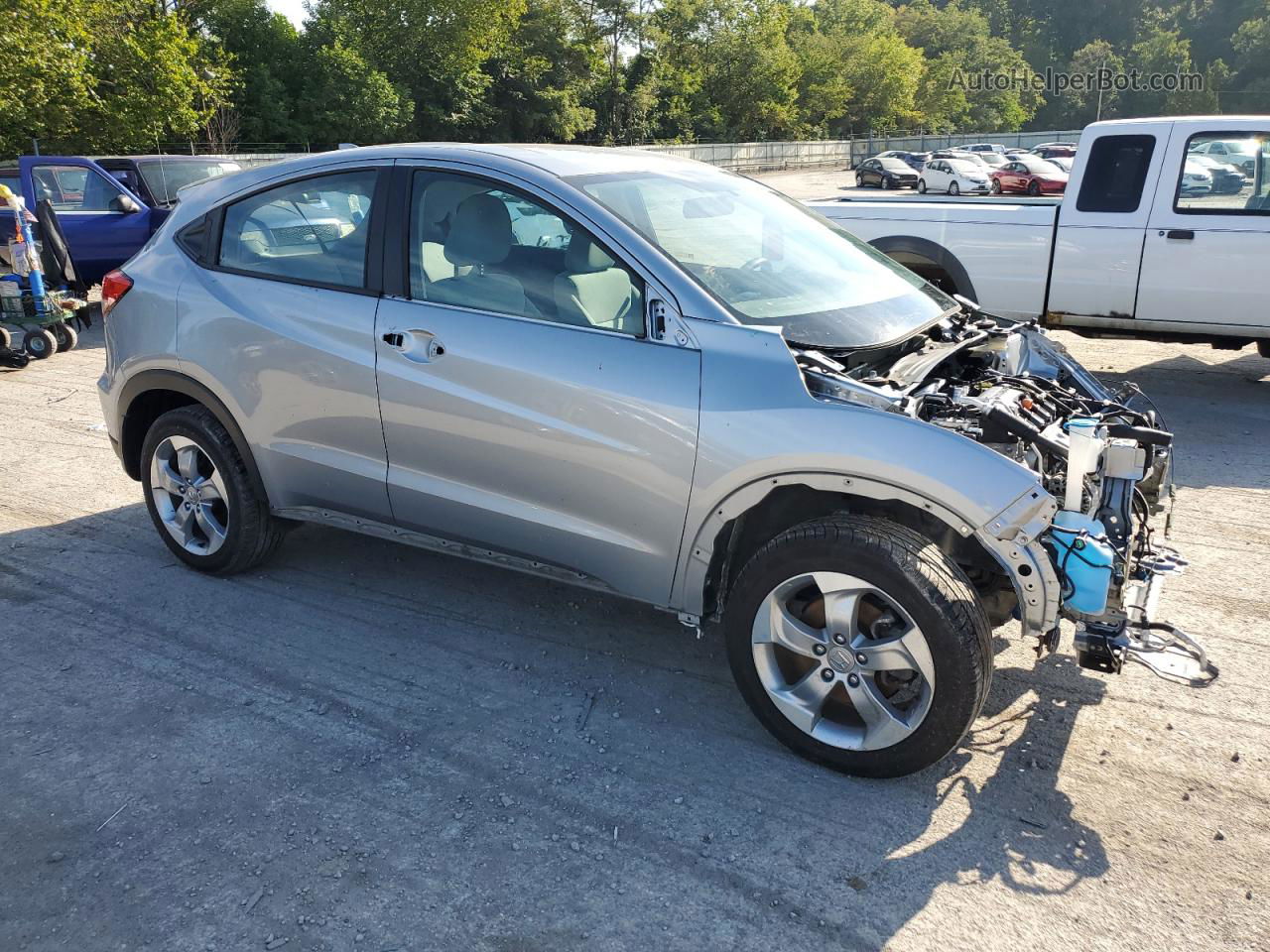 2019 Honda Hr-v Lx Silver vin: 3CZRU6H32KG700897