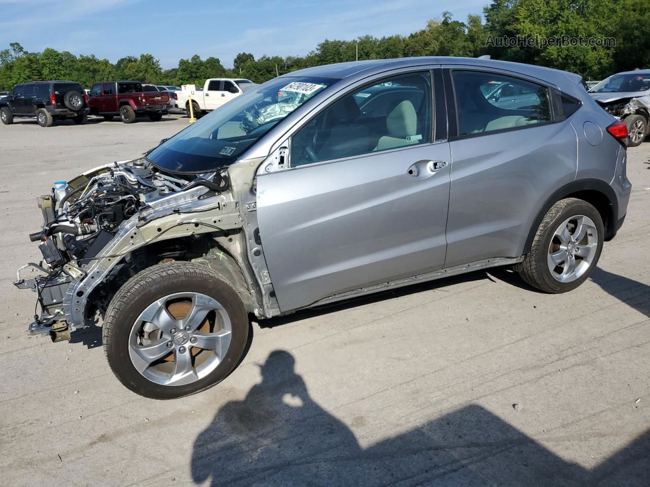 2019 Honda Hr-v Lx Серебряный vin: 3CZRU6H32KG700897