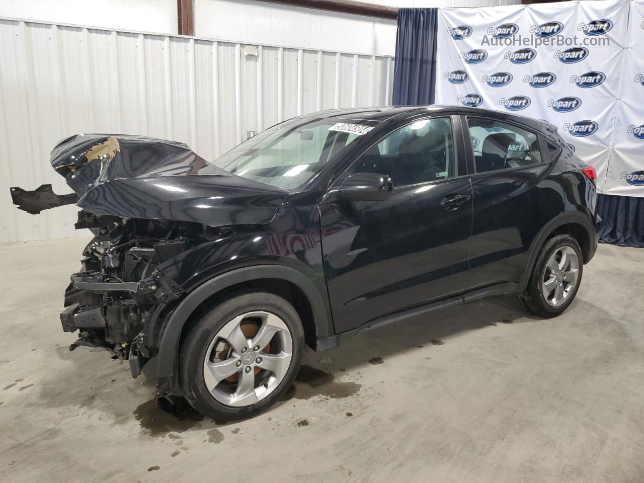 2019 Honda Hr-v Lx Black vin: 3CZRU6H32KG715397