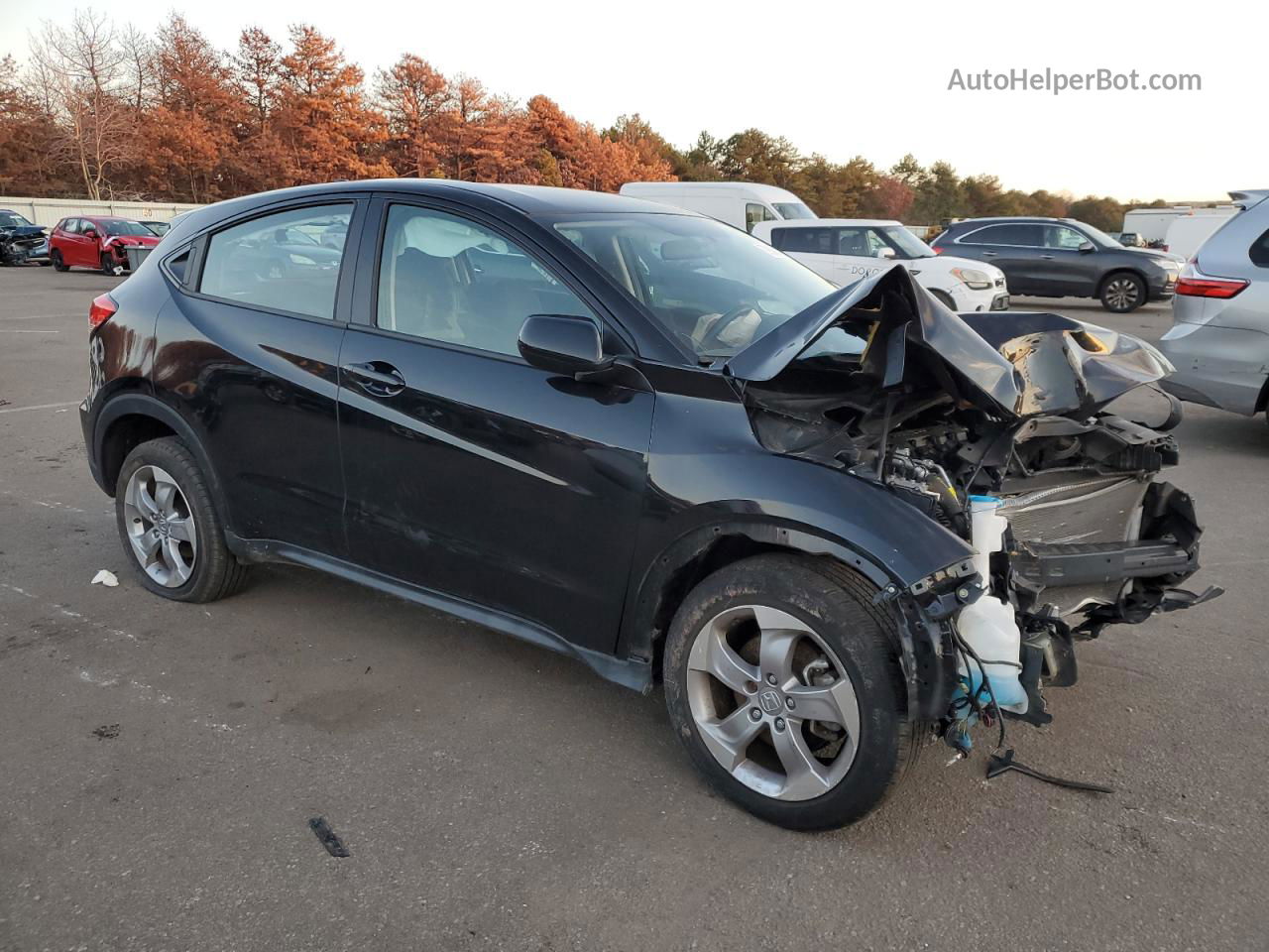 2019 Honda Hr-v Lx Black vin: 3CZRU6H32KG716341