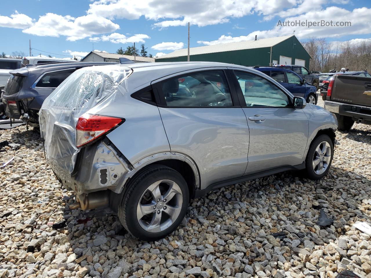 2019 Honda Hr-v Lx Silver vin: 3CZRU6H32KG727226