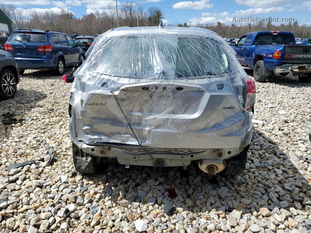 2019 Honda Hr-v Lx Silver vin: 3CZRU6H32KG727226