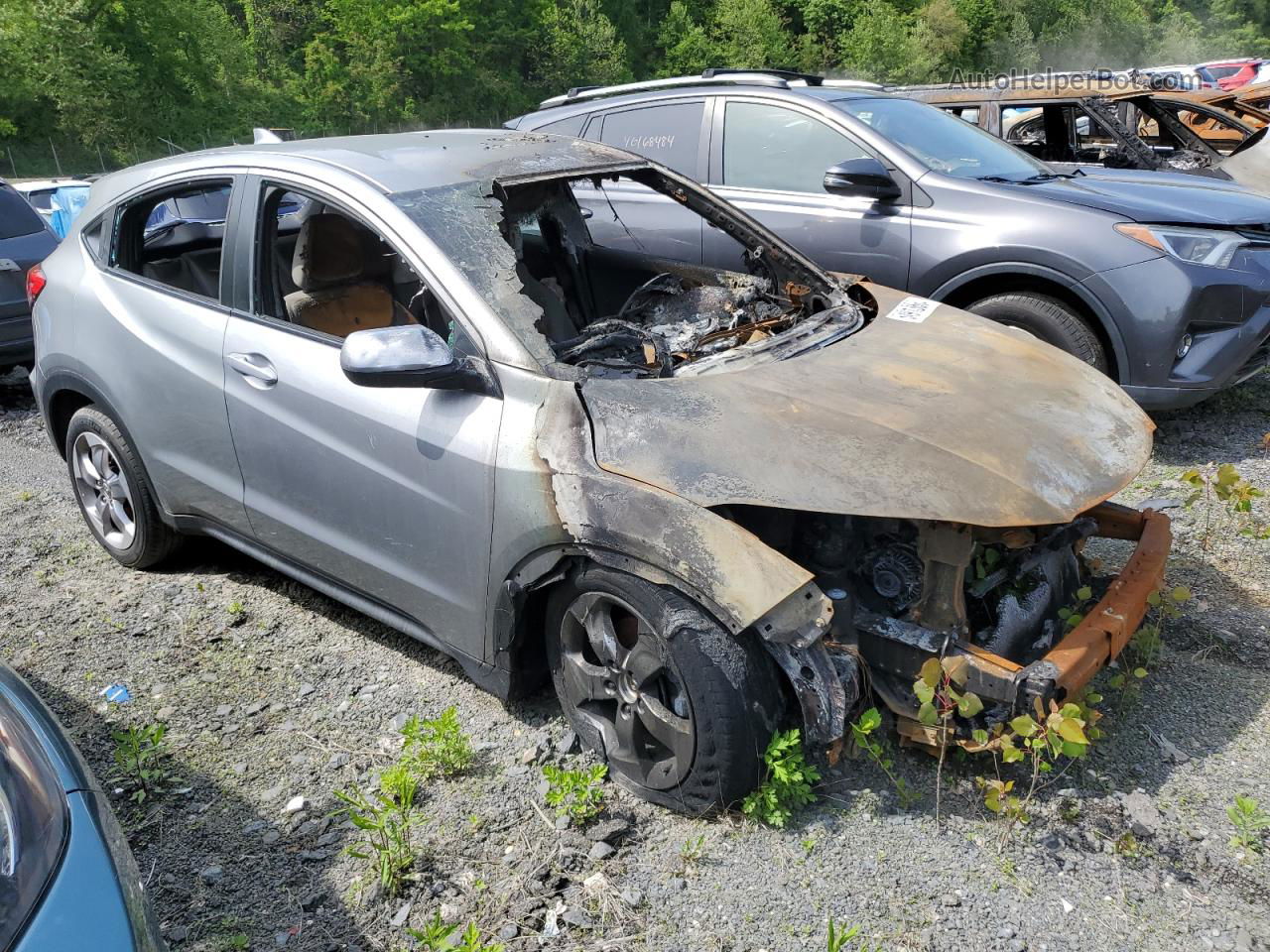 2019 Honda Hr-v Lx Silver vin: 3CZRU6H32KG729879