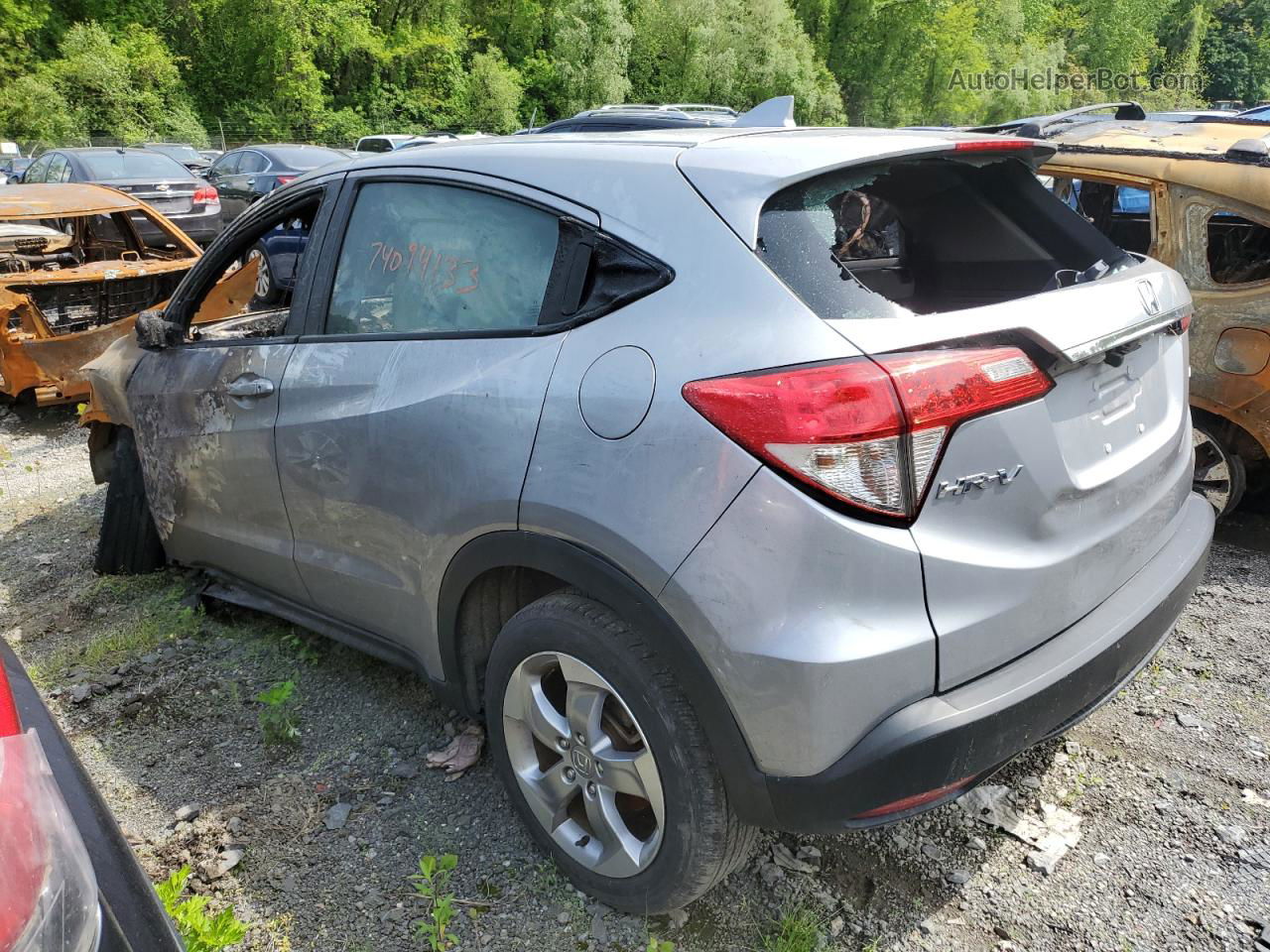 2019 Honda Hr-v Lx Silver vin: 3CZRU6H32KG729879