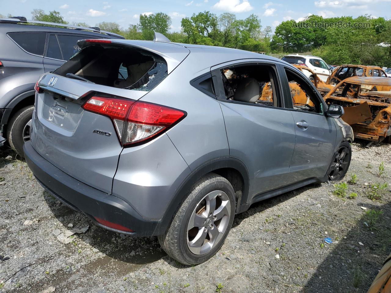 2019 Honda Hr-v Lx Silver vin: 3CZRU6H32KG729879