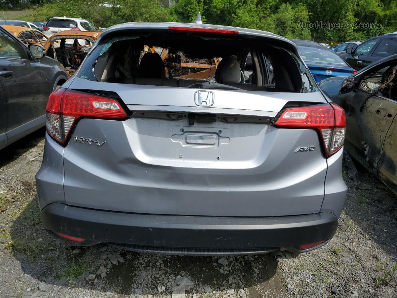 2019 Honda Hr-v Lx Silver vin: 3CZRU6H32KG729879