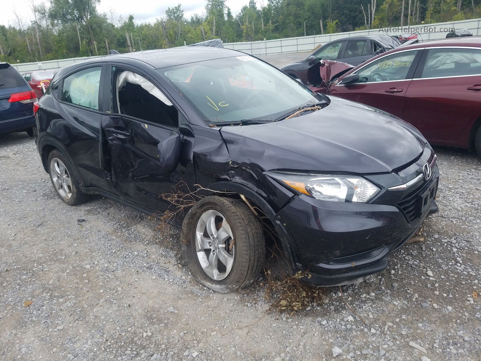 2016 Honda Hr-v Lx Black vin: 3CZRU6H33GM732721