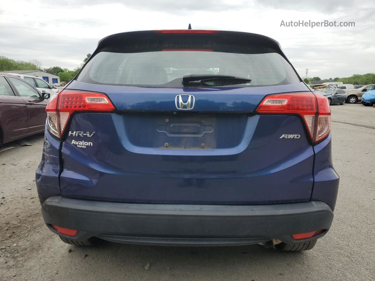 2016 Honda Hr-v Lx Blue vin: 3CZRU6H33GM743105