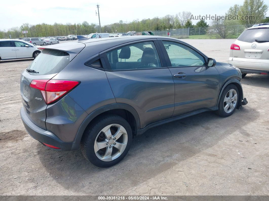 2016 Honda Hr-v Lx Серый vin: 3CZRU6H33GM753195