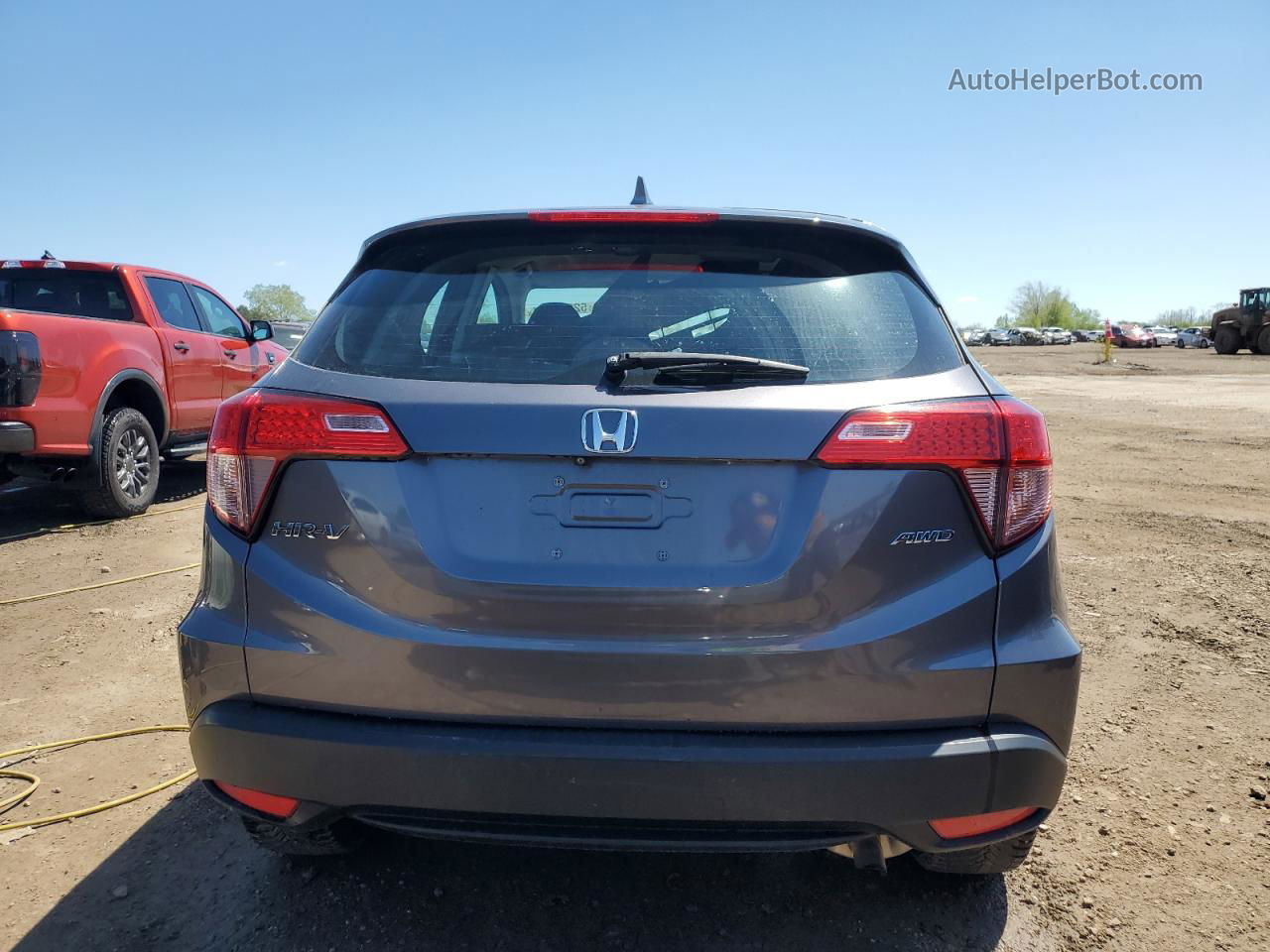 2016 Honda Hr-v Lx Gray vin: 3CZRU6H33GM759711