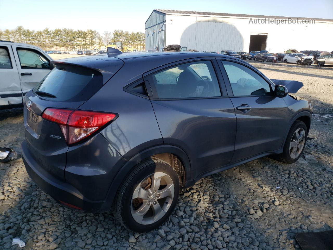 2017 Honda Hr-v Lx Blue vin: 3CZRU6H33HG706815