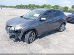 2018 Honda Hr-v Lx Gray vin: 3CZRU6H33JG705346