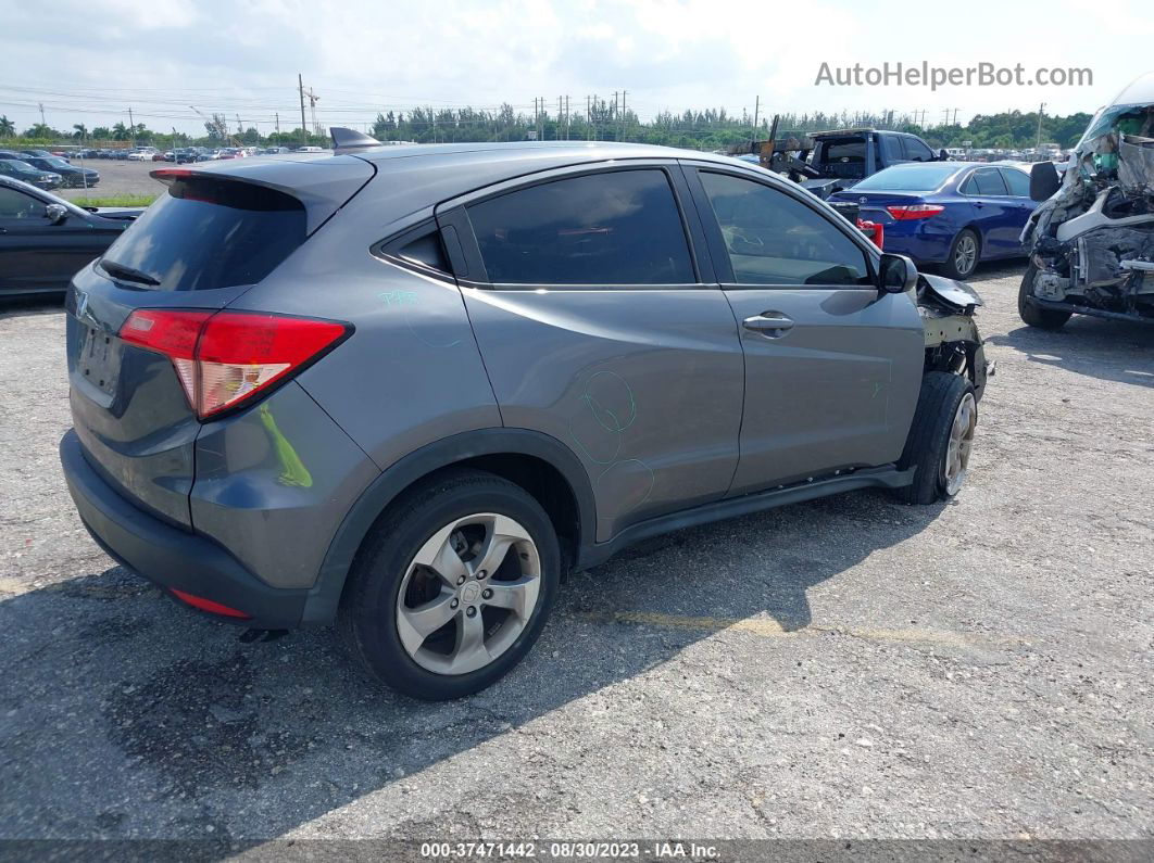 2018 Honda Hr-v Lx Gray vin: 3CZRU6H33JG705346