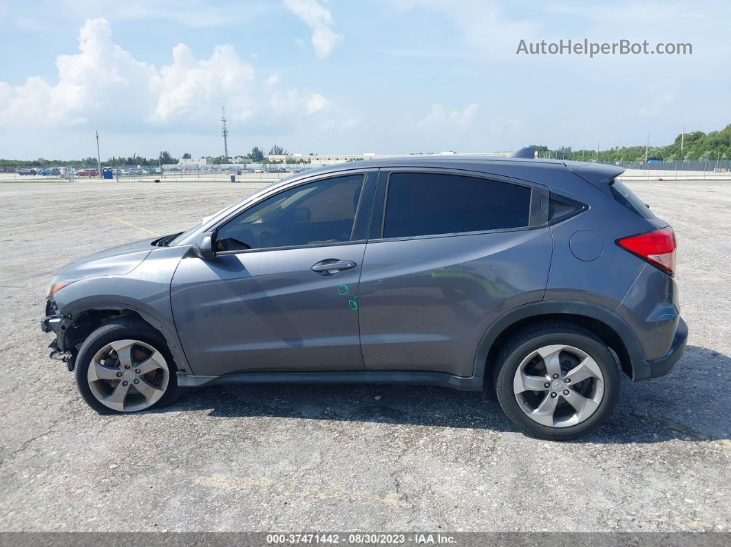 2018 Honda Hr-v Lx Gray vin: 3CZRU6H33JG705346